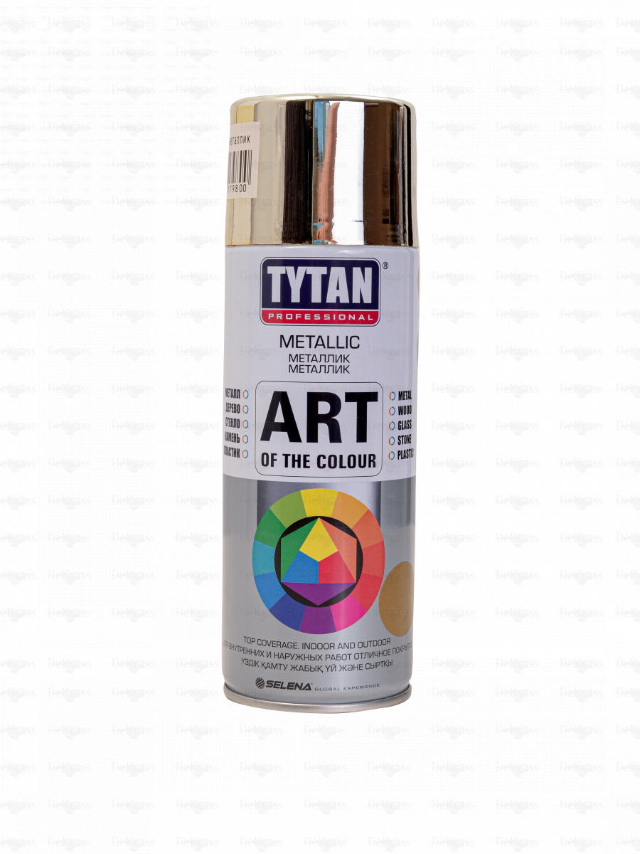 TYTAN PROFESSIONAL ART OF THE COLOUR METALLIC аэрозоль золотой металлик 400 мл