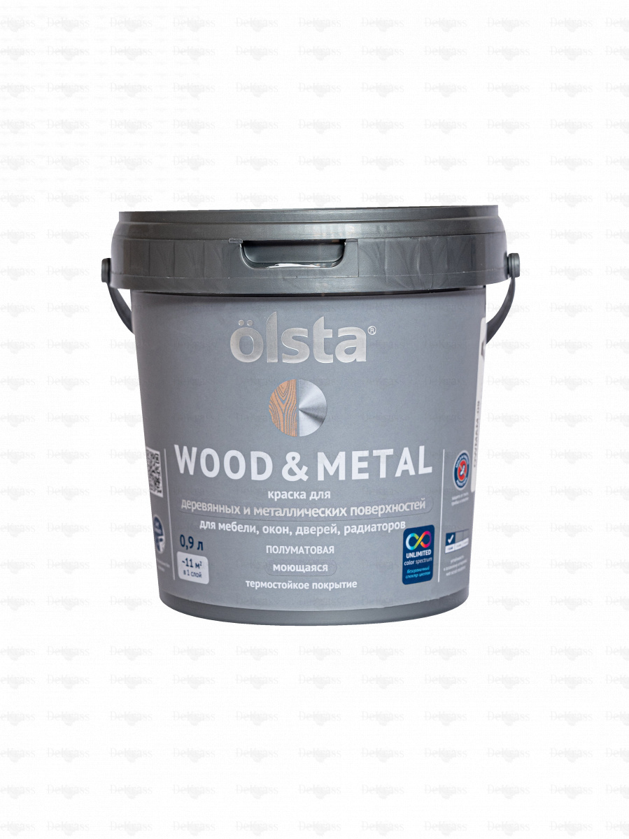 OLSTA WOOD&METAL краска для деревянных и металлических поверхностей 