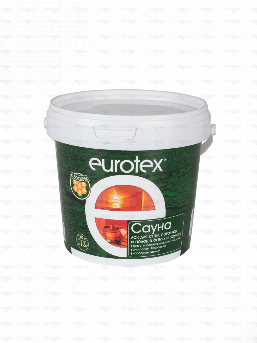 EUROTEX Сауна лак для бани и сауны 0,9 кг