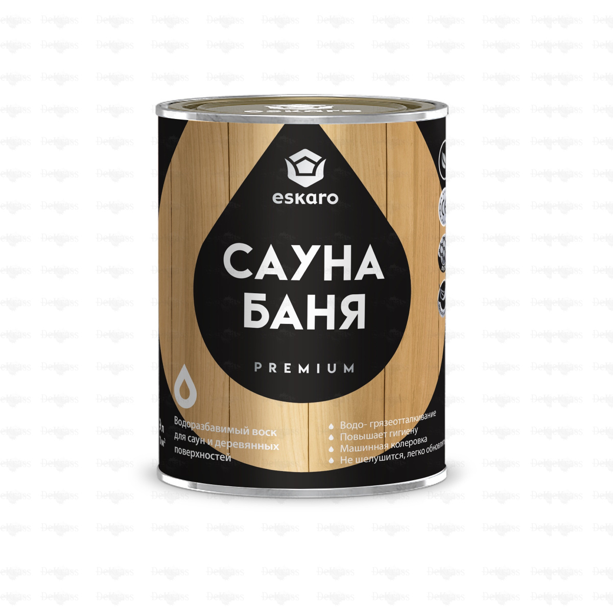 ESKARO INTERIOR WAX (Сауна & Баня) водоразбавимый воск для саун и деревянных поверхностей